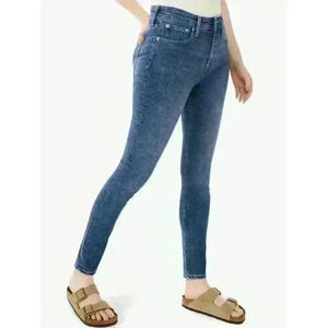 Womens Free Assembly Size 0 High Rise Skinny Jeans Stretch Denim Blue Light Wash